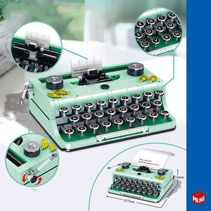 Retro Simulation Typewriter Nostalgic Classic Assembling Toys